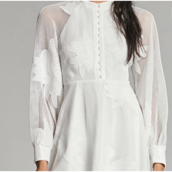 Anthropologie Sabine Embroidered Mini Dress - Picture 6 of 7